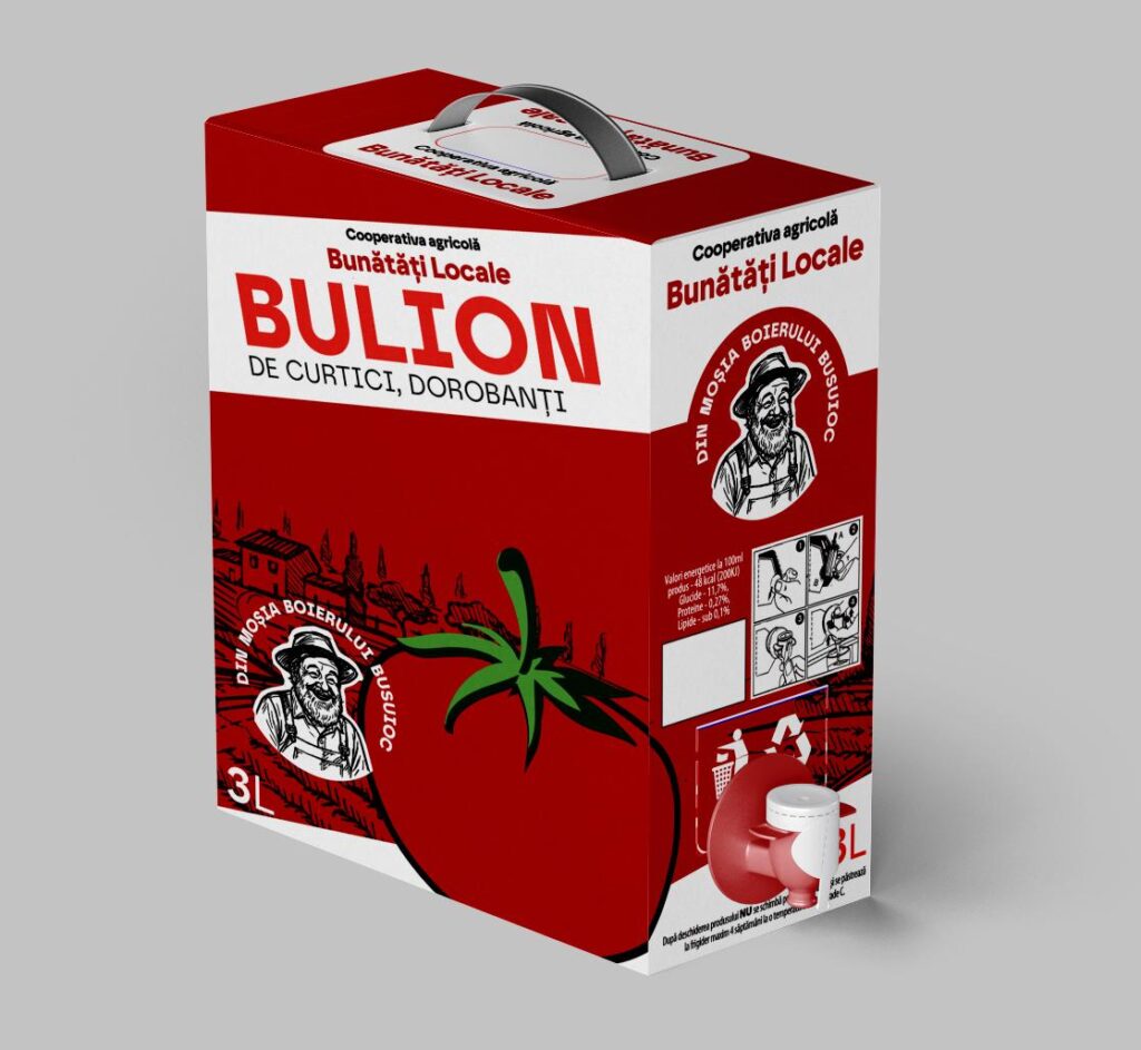 Suc de roșii cu pulpă (Bulion)